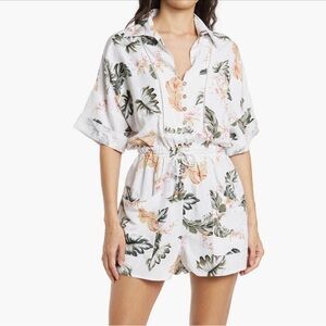 BLANKNYC Garden Party Linen Romper